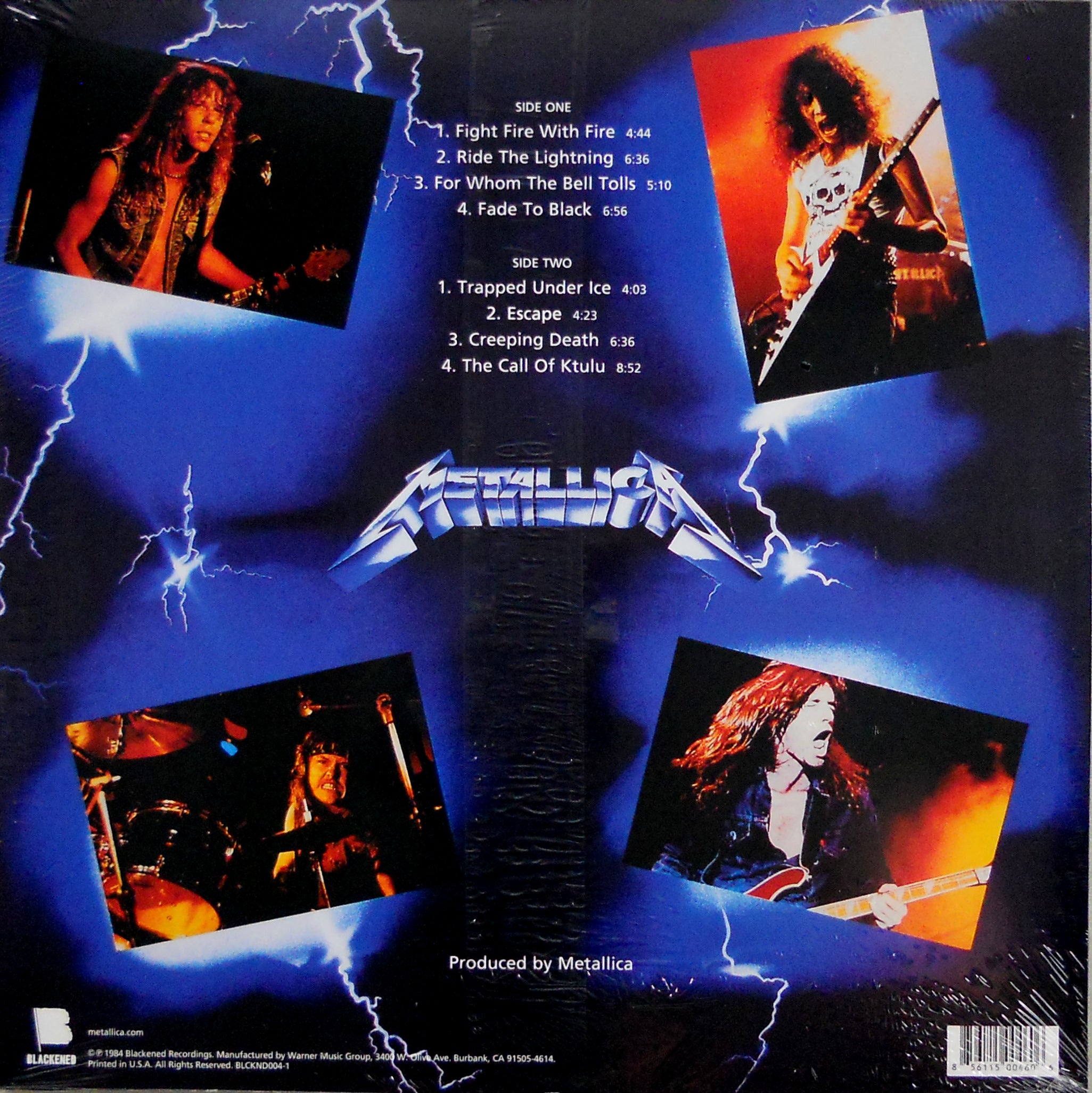 metallica ride the lightning lp